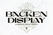 Backen - Bold Serif, a Serif Font by tebaltipislab (Thumbnail 1 of 10)