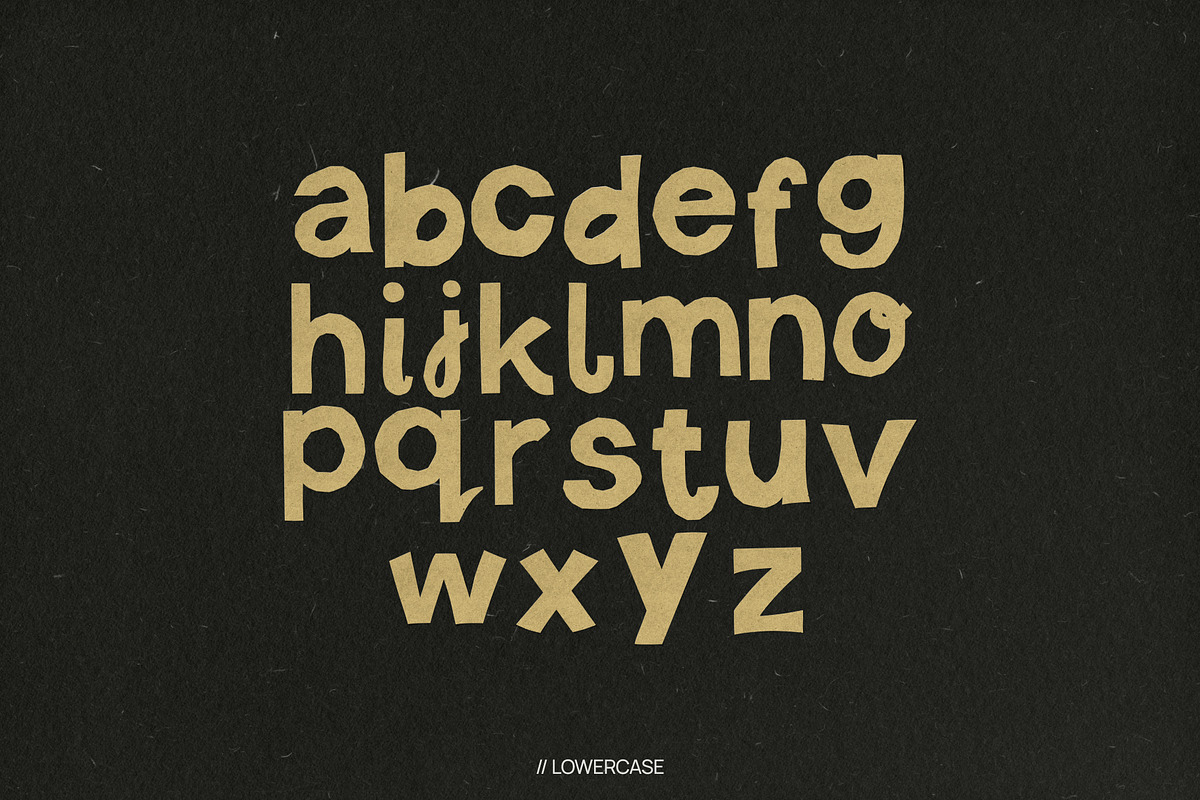 Kraft paper cut-out letters, an Object Graphic by MOODSTORE (Photo 4 of 8)