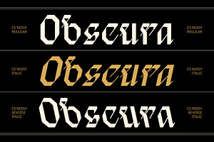 CS Noisy Blackletter Font