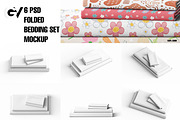 Folded Bedding Set Mockup 6 PSD, a Household Mockup by GraphicVil (Thumbnail 3 of 9)