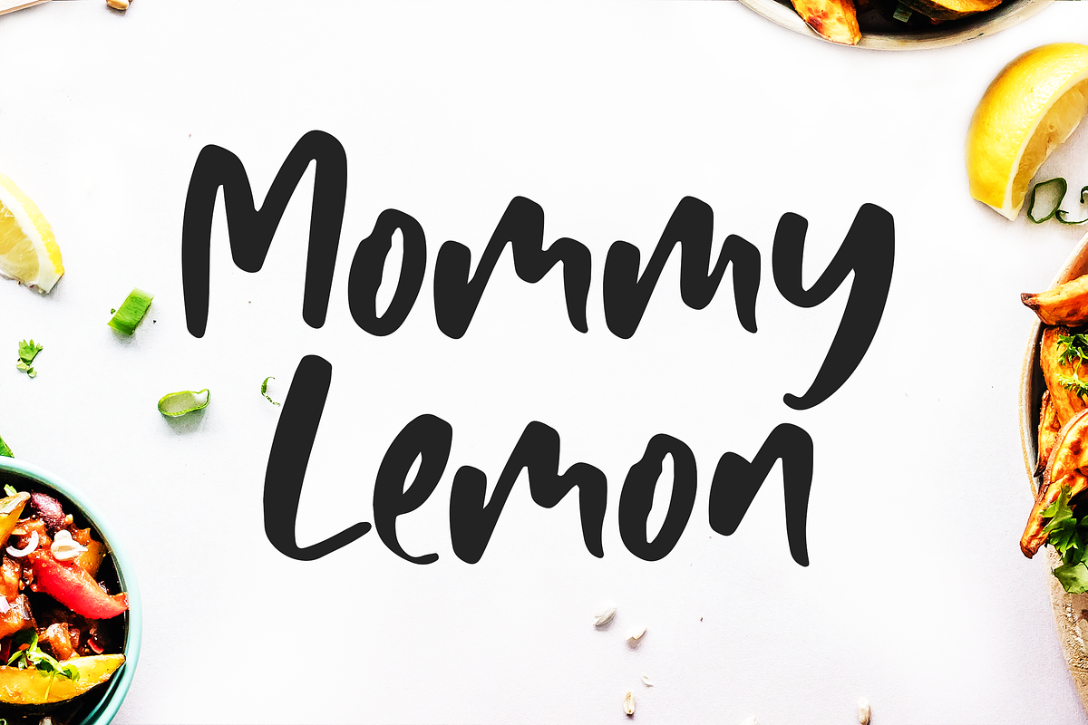 Mommy Lemon - Fun Typeface