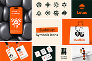 Buddhist Symbols Icons, a Solid Icon by Prosymbols (Thumbnail 5 of 6)