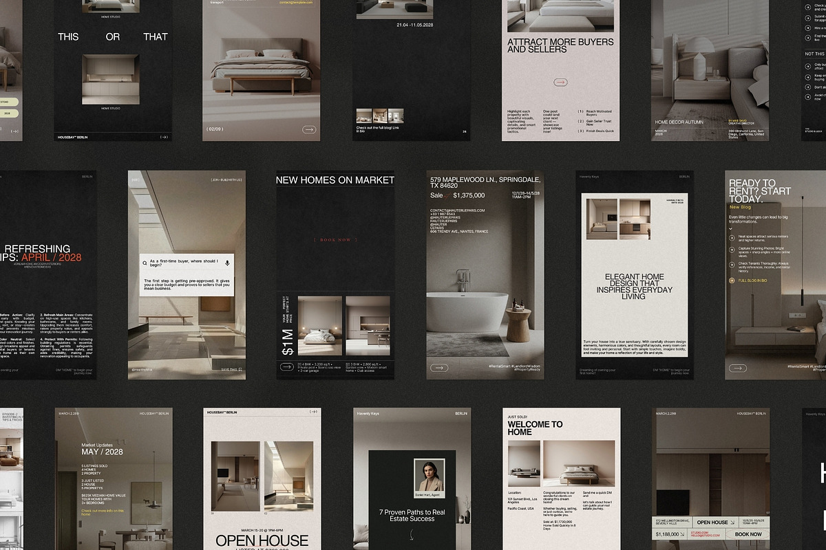 Real Estate Instagram Templates, a Social Media Template by Prapti Design (Photo 8 of 10)