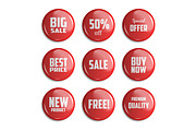 Sale Badges. 3 Colors, an Object Graphic by Vector Market (Thumbnail 2 of 4)