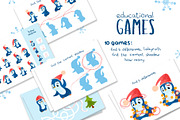 Educational games with penguins, an Animal Illustration by tata_ota (Thumbnail 1 of 4)