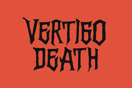 Vertigo Death, a Blackletter Font by Mirco Zett