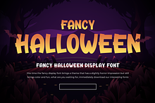 Fancy Halloween Display Font