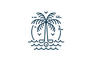 Palm Tree Beach Golf Logo, a Branding & Logo Template by Buqancreative (Thumbnail 3 of 4)