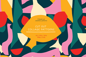 Cut-Out Collage Seamless Pattern