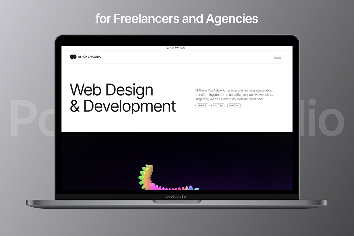 Portfolio - Wix Studio Template, a Wix Template by TweakDesigns (Photo 1 of 7)