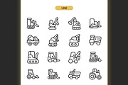 Bulldozer Icons, an Icon by Spacepixel Creative (Thumbnail 2 of 3)