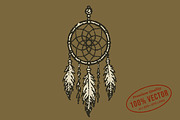 Vintage Dreamcatcher Illustration, an Object Illustration by lettett (Thumbnail 1 of 3)