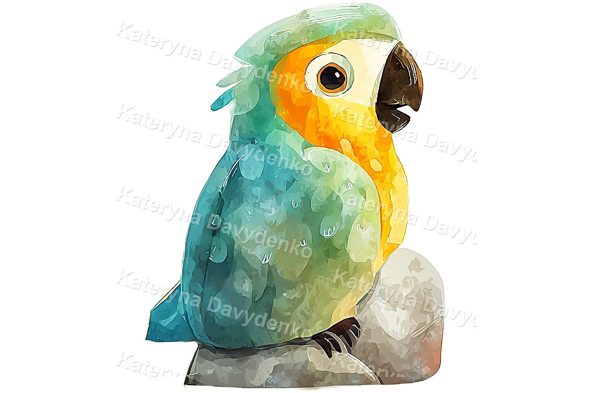 Watercolor pets PNG set of animals, an Animal Illustration by Bubert Art (Photo 3 of 5)