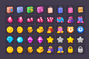 Icons_Coins_Gems_Hearts_Stars, an Icon by KartInnka (Thumbnail 2 of 10)