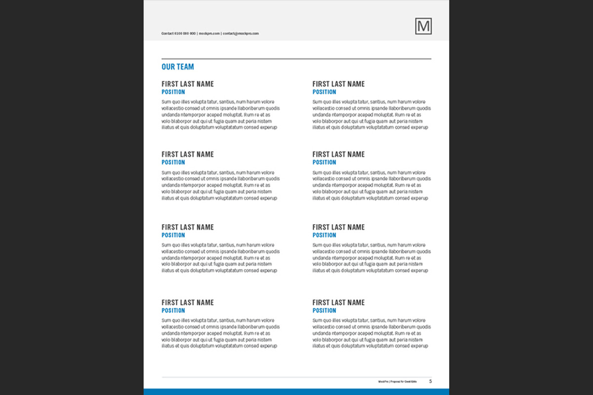 Simple Proposal Template Indesign, a Stationery Template by Shop Mockpro (Photo 7 of 20)