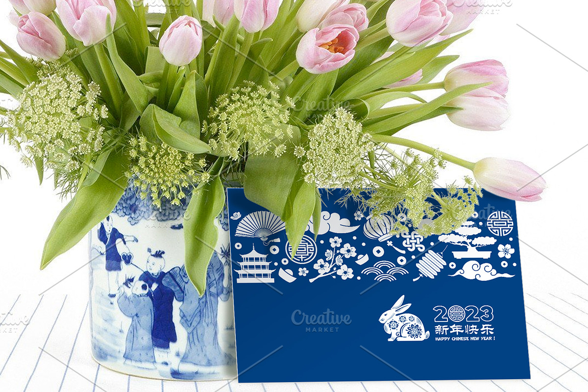 Chinese New Year 2023 Cards Set, a Decorative Illustration by Vector beauty (Photo 4 of 4)