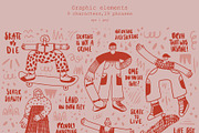 A collection of playful skaters, a Person Illustration by lexminci (Thumbnail 2 of 10)