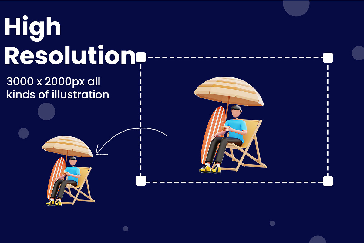 Solo Trip 3D Illustration Pack, a Person Illustration by novia99design (Photo 4 of 6)