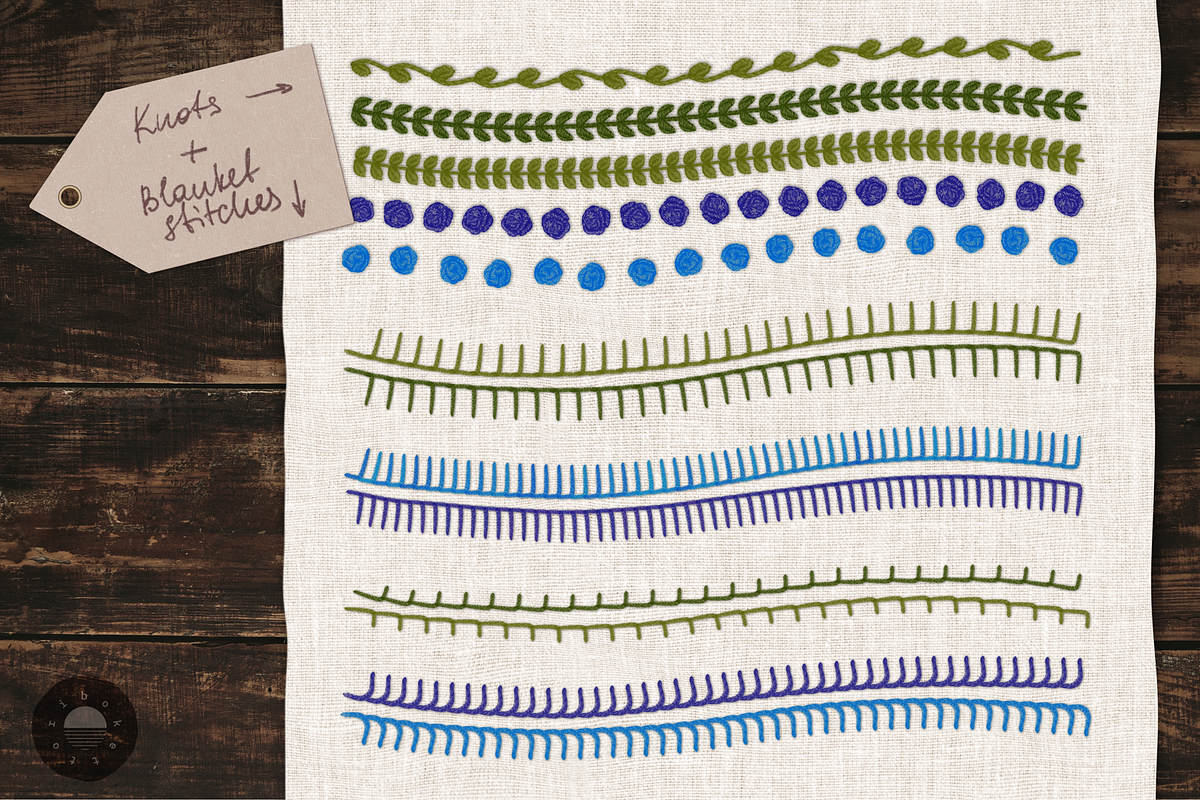 Embroidery brushes for Procreate, a Brush Add-On by bokettori (Photo 10 of 16)