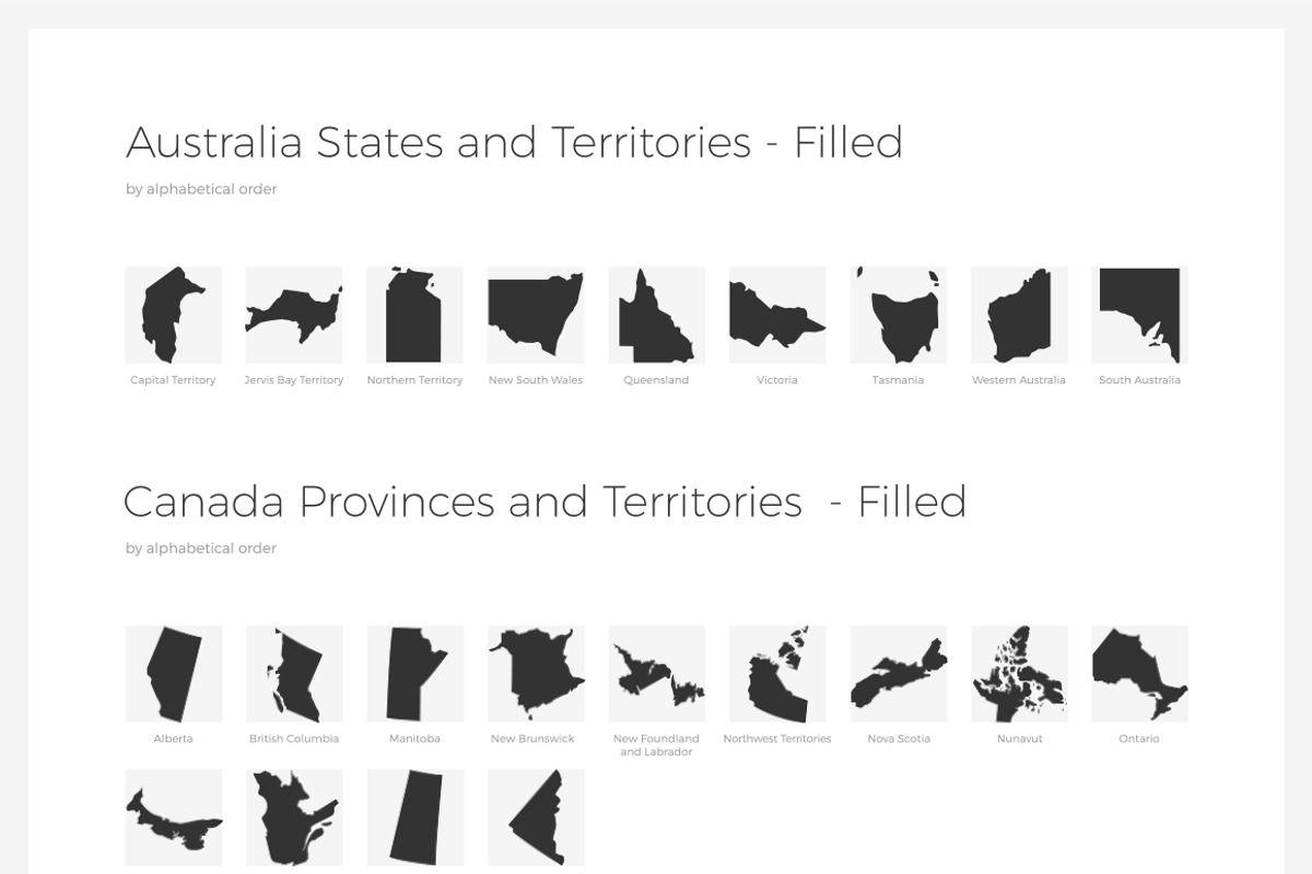 ONE WORLD ICONS - Countries, an Outline Icon by Uniko Studio (Photo 9 of 10)