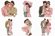 Valentines Day Romantic Couple Png, an Illustration by Libby Wishes (Thumbnail 4 of 7)