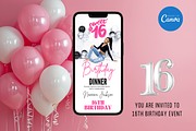 Sweet 16 Birthday Invitation, an Invitation Template by Earth5168 (Thumbnail 2 of 8)