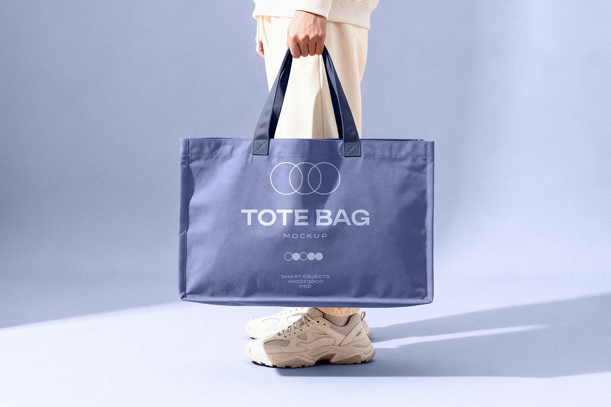 Large Tote Bag Mockup, a Product Mockup by Design Squad (Photo 1 of 4)