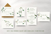Green Foliage Wedding Suite, an Invitation Template by BlueRobinDesignShop (Thumbnail 7 of 7)