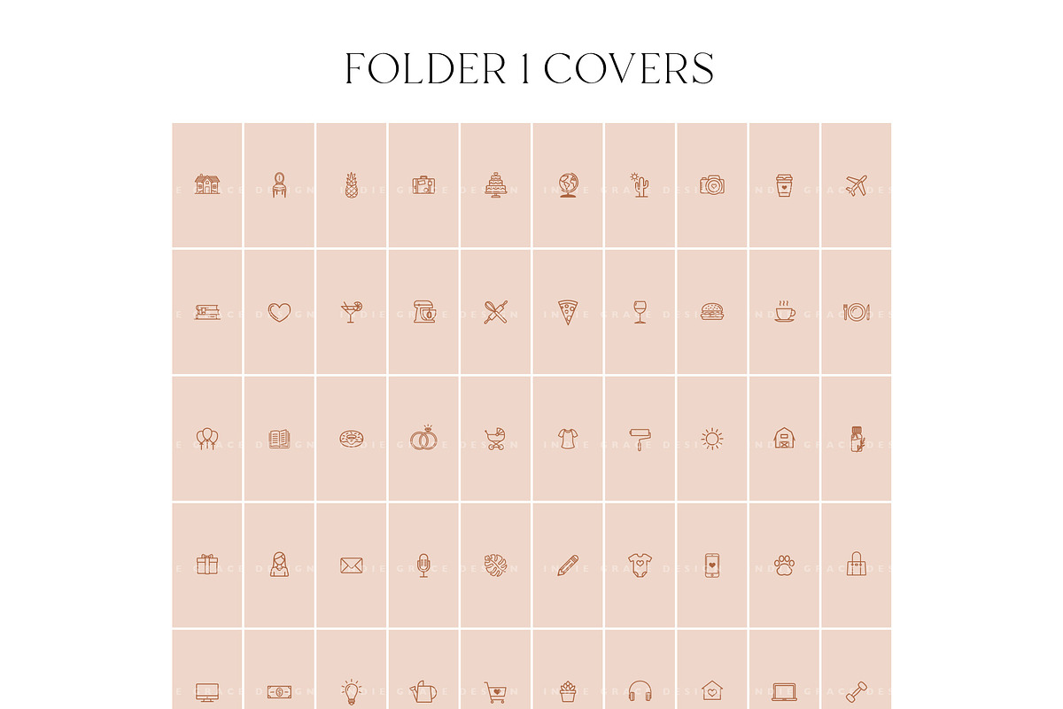 Terra Cotta Instagram Story Covers, a Social Media Template by Indie Grace Design (Photo 3 of 8)