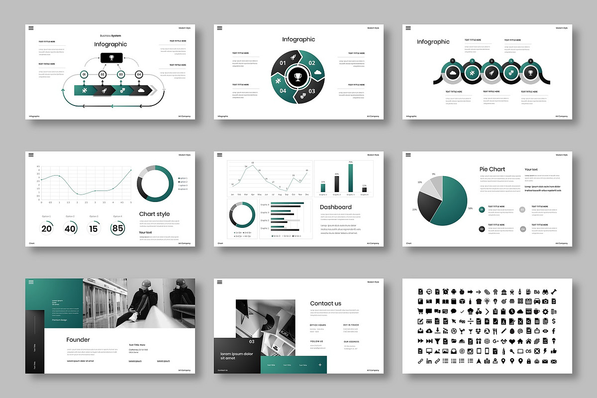 Charli – Business PowerPoint, a Presentation Template by Dens Creative Studio (Photo 6 of 6)
