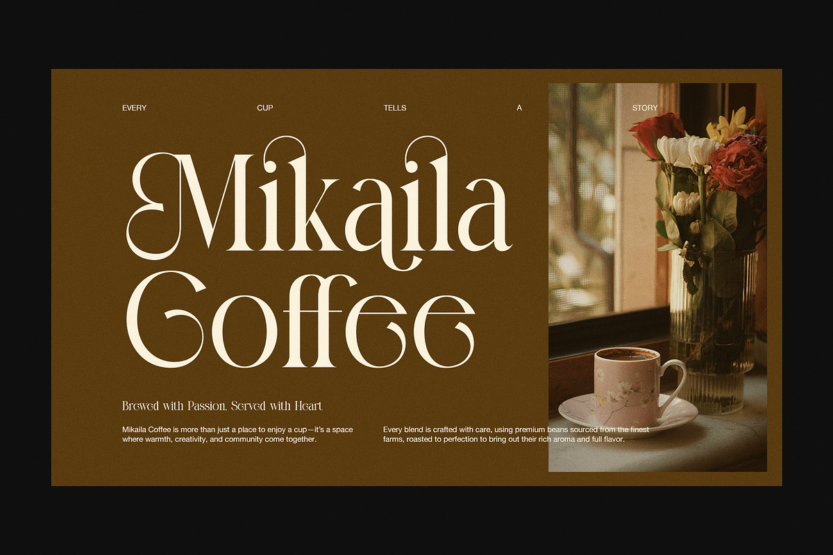 Mellano – Elegant Serif Font, a Serif Font by Perfectype (Photo 3 of 8)