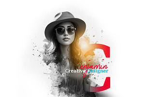 Creative Letter Portrait Template