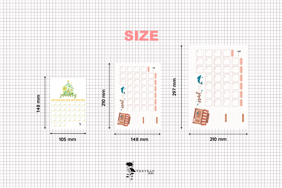 Fantasy Calendar For any Years, a Stationery Template by The Tran Studio (Photo 3 of 5)