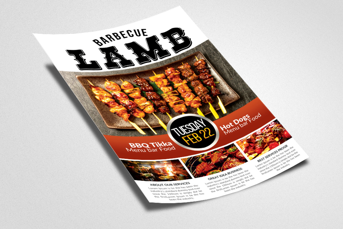 Barbecue Flyers Template, a Flyer Template by Business Flyers (Photo 2 of 3)