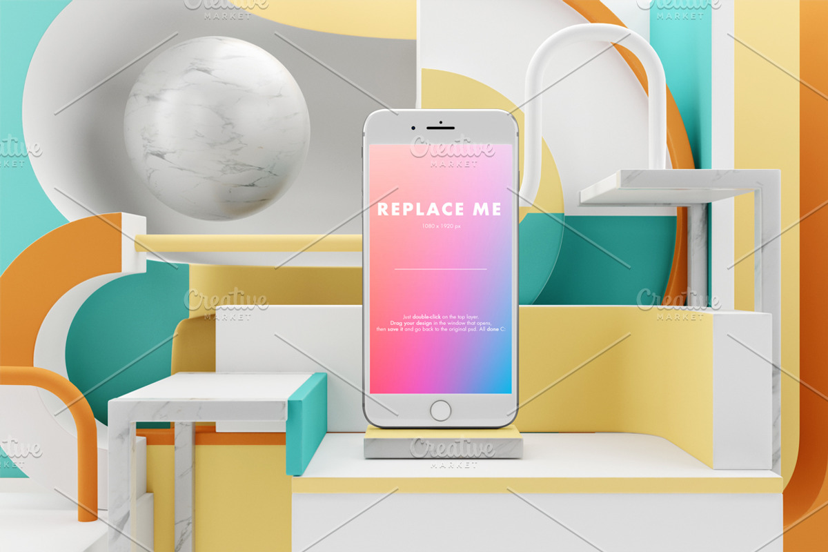 iPhone 8 Creative Mockups Set, an iPhone Mockup by As Good As Possible (Photo 7 of 16)