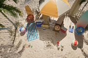 A Picnic at the Beach, an Object 3D Model by FuturePastCreatives (Thumbnail 8 of 8)