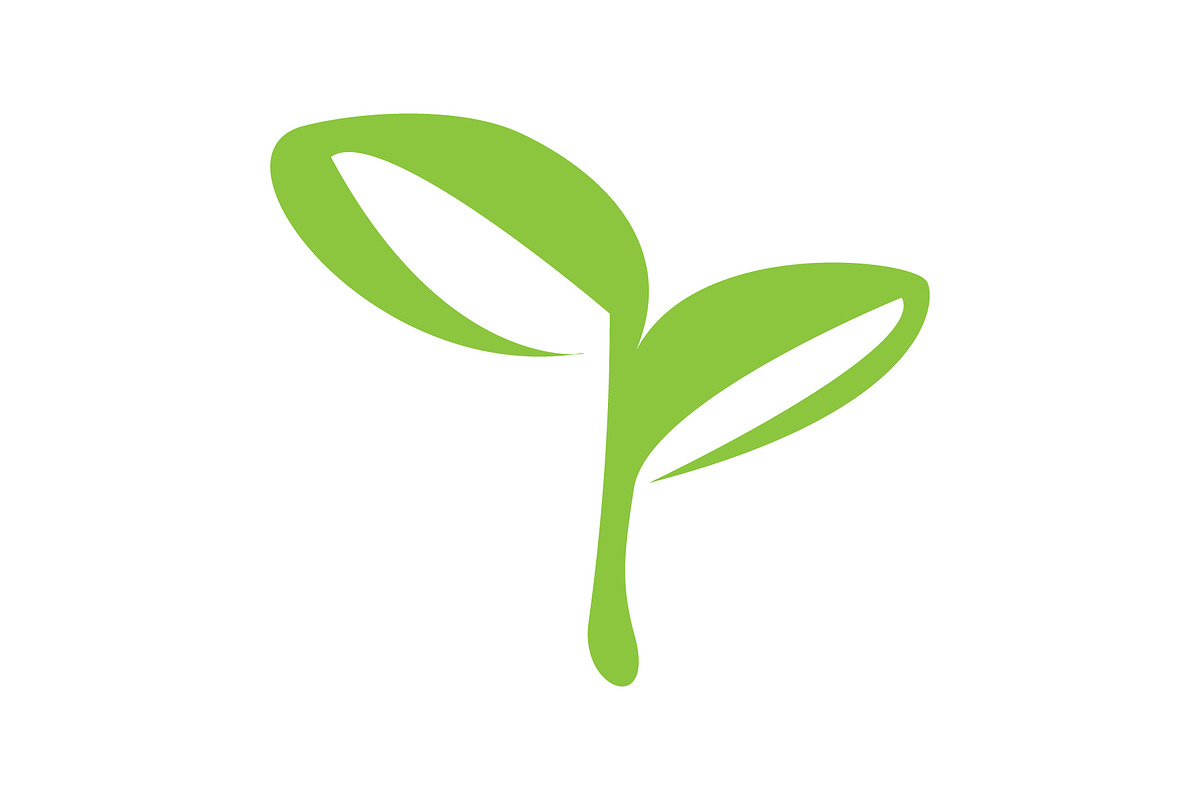 Leaf icon design template, a Solid Icon by Sumberpangan (Photo 2 of 3)
