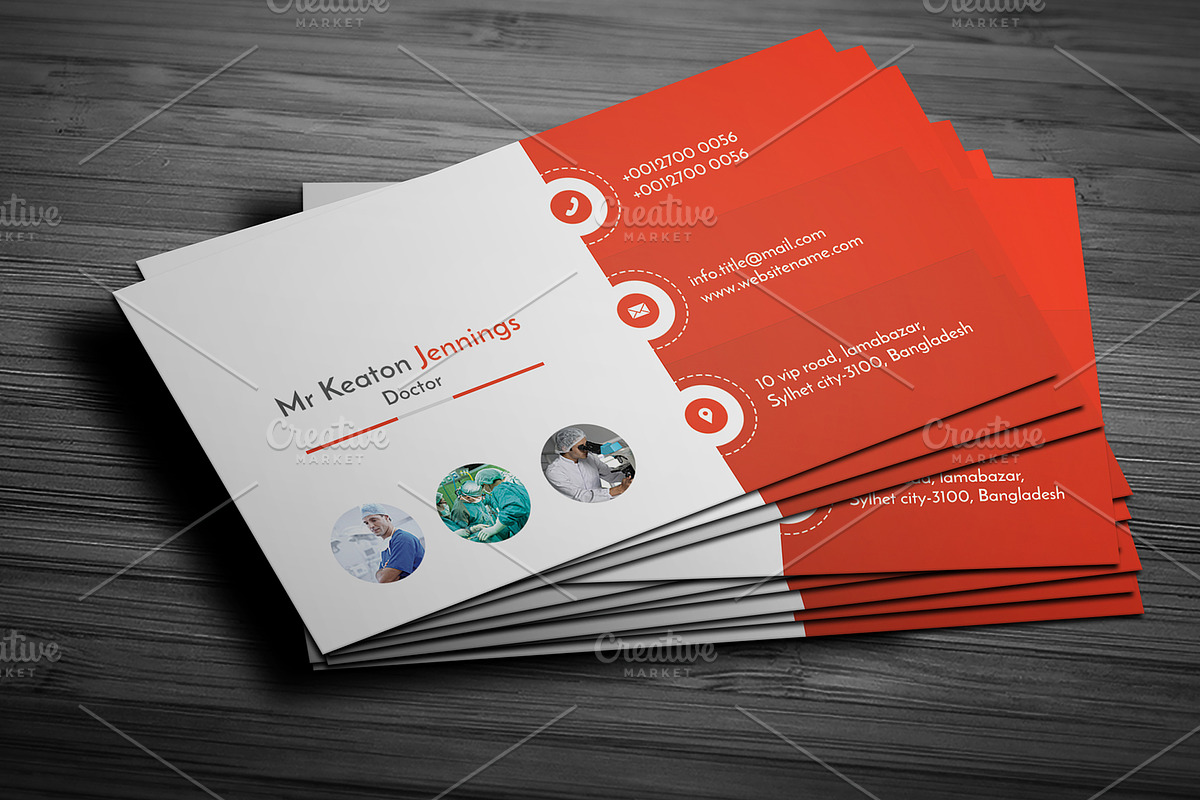Doctor Business Card, a Business Card Template by Helal Shop (Photo 8 of 8)