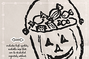 Vintage Halloween Clipart, Spooky, a Seasonal Illustration by The October Creative (Thumbnail 4 of 7)