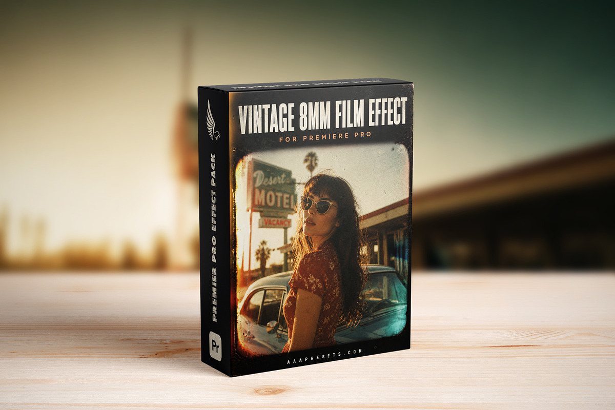 Vintage 8mm Reels Premiere Pro, a Plug-in Add-On by AAA Presets (Photo 2 of 3)