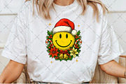 Christmas Smiley Face PNG, an Illustration by Craft Nest (Thumbnail 4 of 6)