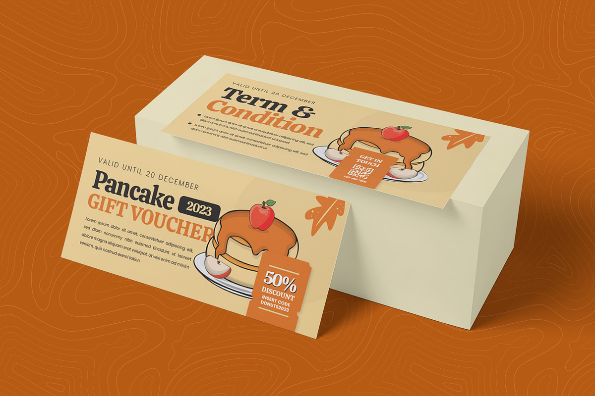 Pancake Apple Gift Voucher, a Print Template by Esensifiksi.studio (Photo 2 of 2)