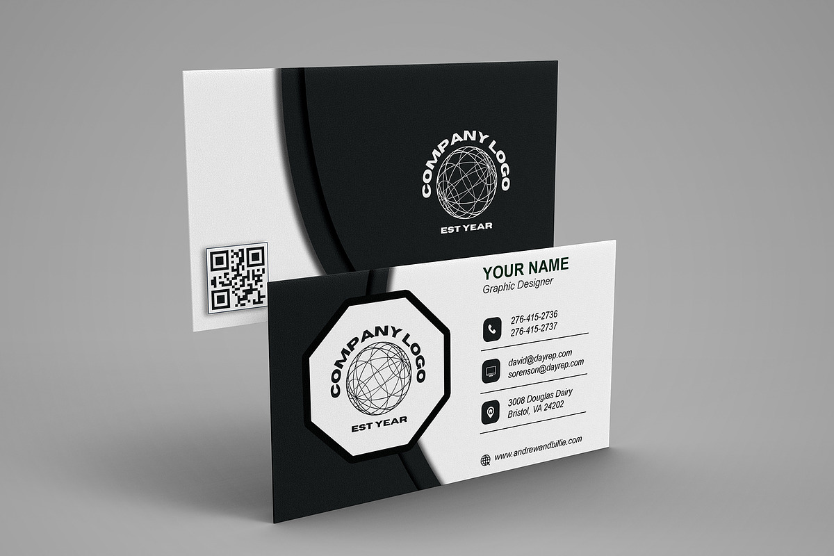 Monogram Realtor Card PSD preview 3