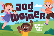 Jog Woiner - Bouncy Playful Fonts, a Sans Serif Font by Konstantine Studio (Thumbnail 1 of 4)
