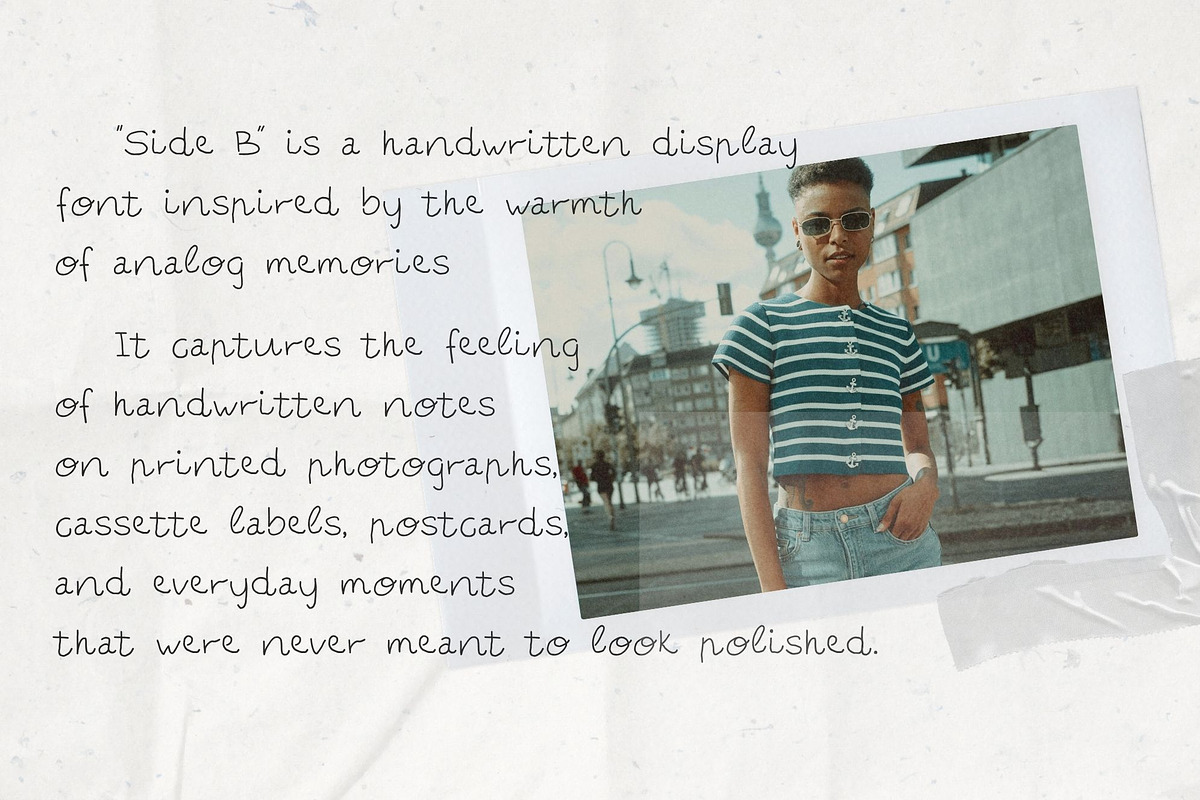 Side B: Lo-Fi Handwritten Font, a Handwritten Font by Anastasiia VNSK (Photo 3 of 14)
