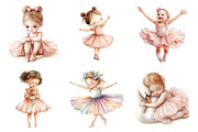 Baby Ballerina Girls PNG, an Illustration by SinaCreation (Thumbnail 2 of 5)