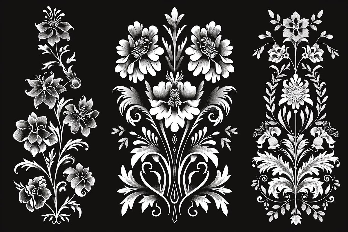 Floral Vine Laser Cut Bundle, an Object Graphic by hafijul (Photo 4 of 10)