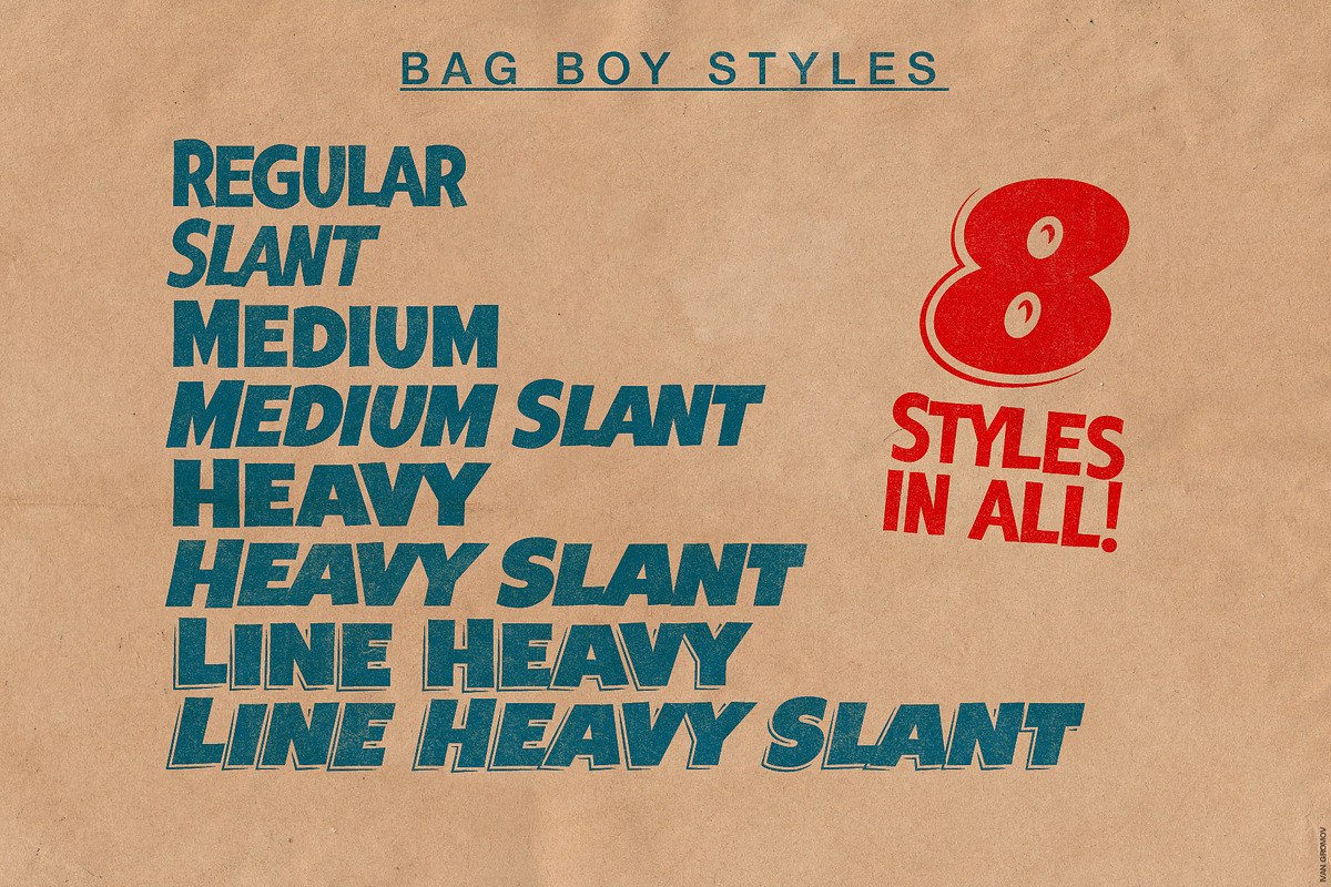 Bag Boy | Poster Display Type, a Sans Serif Font by StudioWorks (Photo 2 of 10)