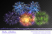 VECTOR GLOWING COLLECTION / BRUSHES, a Background Graphic by Nadin_Lebedeva (Thumbnail 4 of 11)