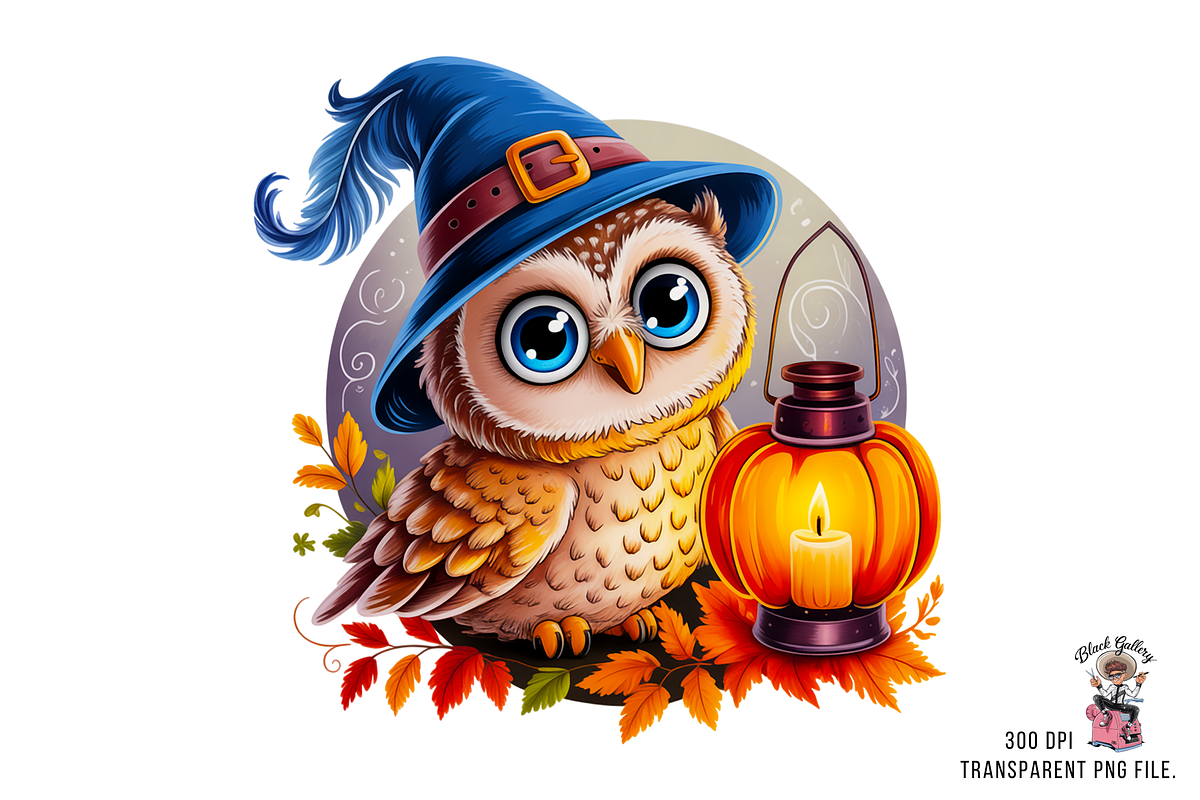 Halloween Owl Sublimation PNG Bundle, a Graphic by Clipart Bloom (Photo 3 of 11)